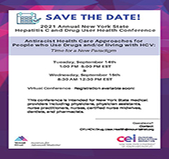 Save the Date! 2021 Annual New York State Hepatitis C and Drug User Health Conference